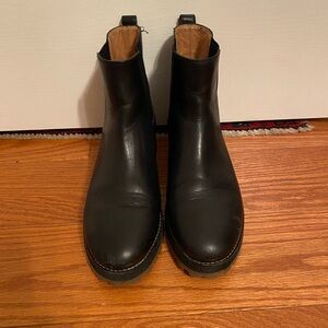Madewell Black Leather Ankle Boots